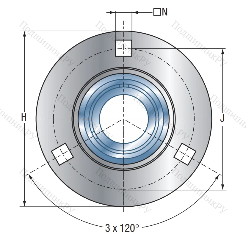 Подшипниковый корпус PF 207 в Саратове