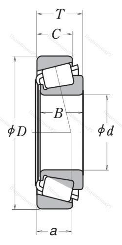 Конический роликовый подшипник 4T-30207 от производителя  NTN Конический роликовый подшипник 4T-30207 от производителя  NTN