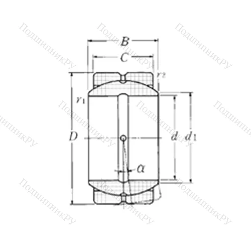 Подшипник скольжения сферический SA 4-55B
