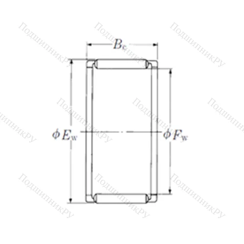 Подшипник игольчатый радиальный FWF-505527 от производителя  NSK