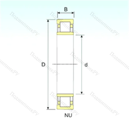 Подшипник роликовый радиальный NU 18/1320 от производителя  ISB