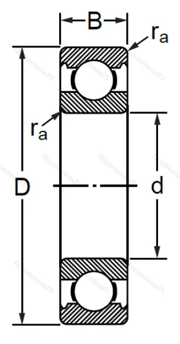 Шариковый однорядный подшипник 76-130 (6030 C 3) в Саратове