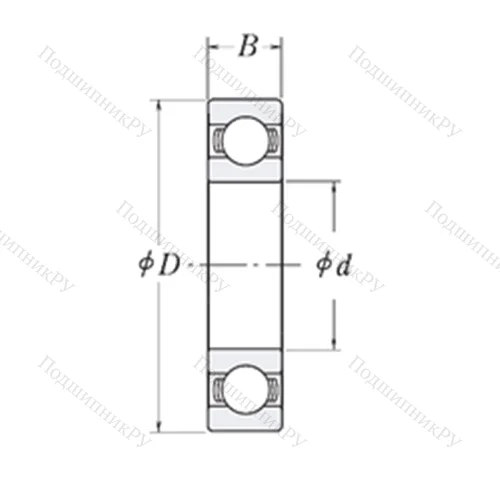 Подшипник шариковый радиальный LJ 9