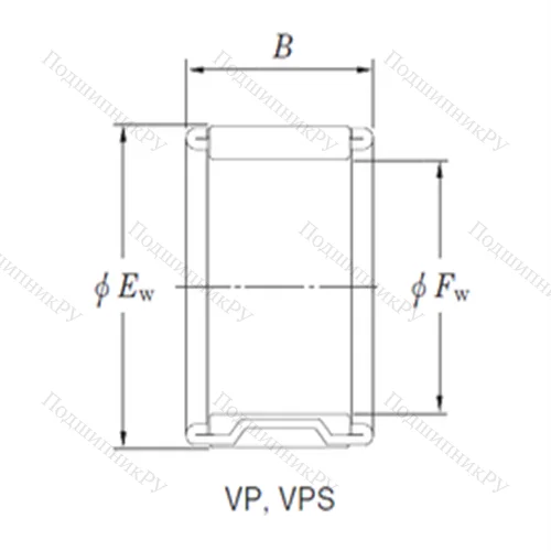 Подшипник игольчатый радиальный VP 20/20-1