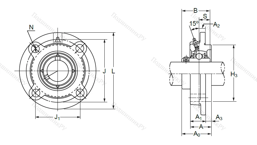 Подшипниковый узел UCFC 210 в Саратове