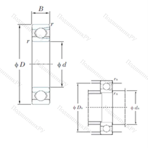Подшипник шариковый радиальный