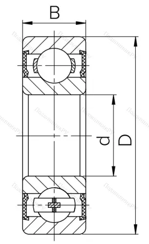 Шариковый однорядный подшипник 180209  T (6209 2RST) в Саратове