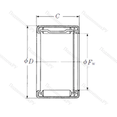 Подшипник игольчатый радиальный FJT-1212 от производителя  NSK