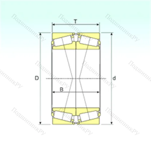 Подшипник роликовый радиально-упорный 32036X/DF от производителя  ISB Подшипник роликовый радиально-упорный 32036X/DF от производителя  ISB