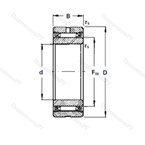 Подшипник игольчатый радиальный NA 2120