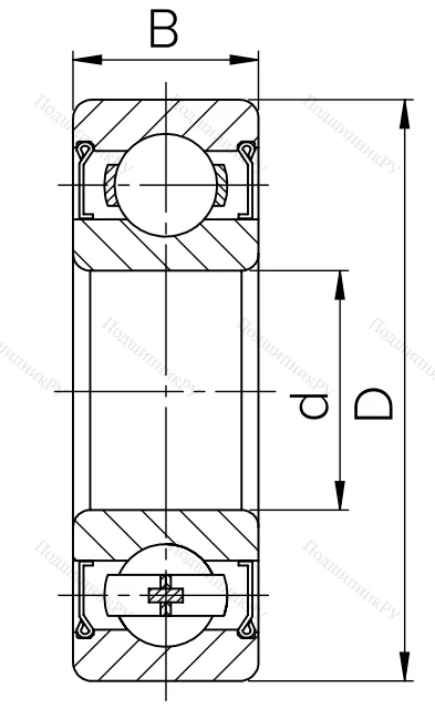 Шариковый однорядный подшипник 80314 (6314 ZZ) в Саратове