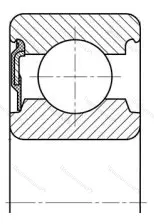 Подшипник  6319-RS (160319) размер 95x200x45 от производителя  SKF Подшипник  6319-RS (160319) размер 95x200x45 от производителя  SKF