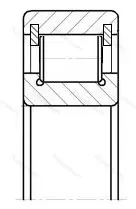 Подшипник  NCL 317 (102317) размер 85x180x41 от производителя  SKF