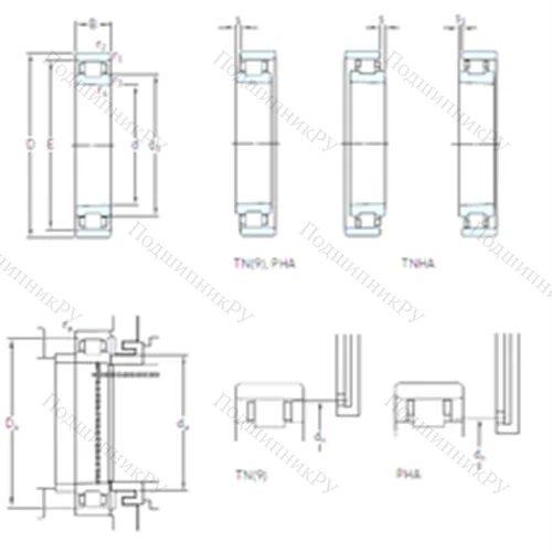 Подшипник роликовый радиальный N 1010 KTN/SP от производителя  SKF