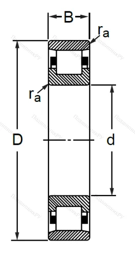Цилиндрический роликовый подшипник 2313 (N 313) в Саратове