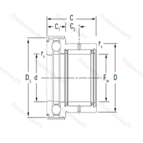 Подшипник комбинированный NAXK 15Z