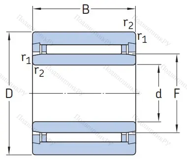 Игольчатый подшипник NKI 7/12 TN