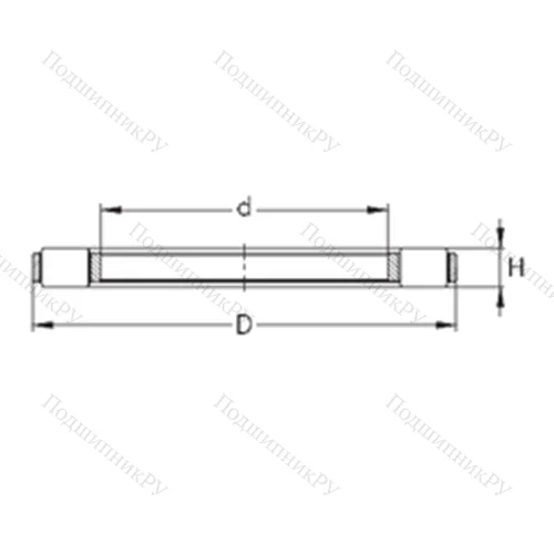 Подшипник роликовый упорный K 81118-TVPB от производителя  NKE Подшипник роликовый упорный K 81118-TVPB от производителя  NKE