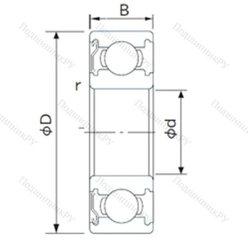 Подшипник шариковый радиальный BB 1B 363171C/HN 3