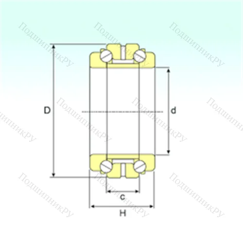 Подшипник шариковый упорно-радиальный 234956 от производителя  ISB