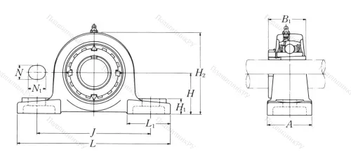 Подшипниковый узел UKP 211 D 1 в Саратове