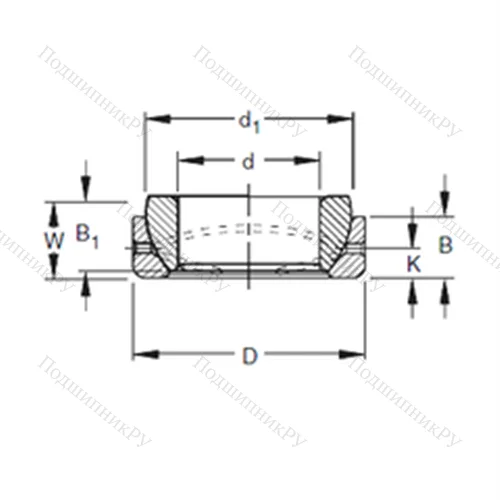 Подшипник скольжения сферический 40SBT 64 от производителя  TIMKEN