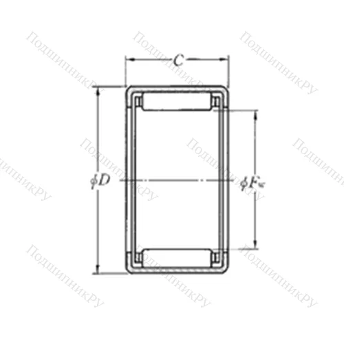 Подшипник игольчатый радиальный DCL 44T 2 от производителя  NTN Подшипник игольчатый радиальный DCL 44T 2 от производителя  NTN