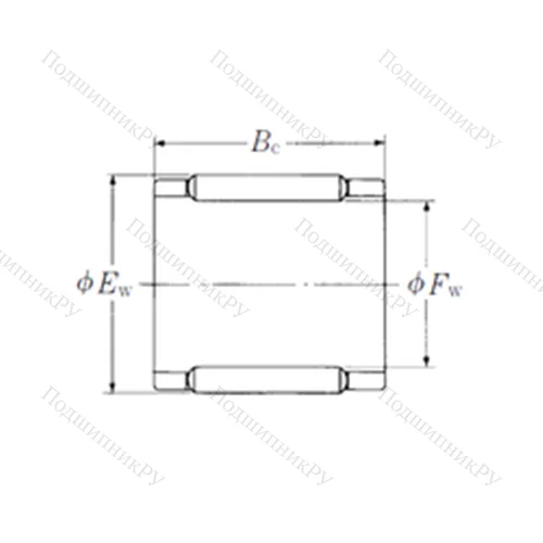 Подшипник игольчатый радиальный FBN-121613-E от производителя  NSK Подшипник игольчатый радиальный FBN-121613-E от производителя  NSK