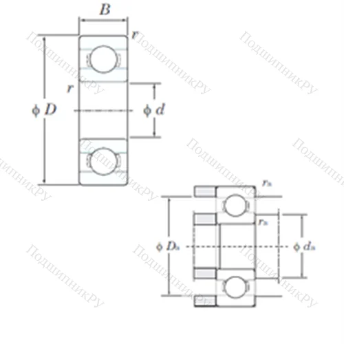 Подшипник шариковый радиальный ML 6012