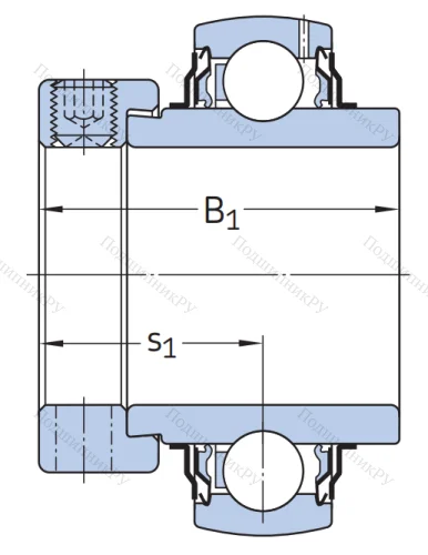 Корпусный подшипник YEL 209-112-2F в Саратове