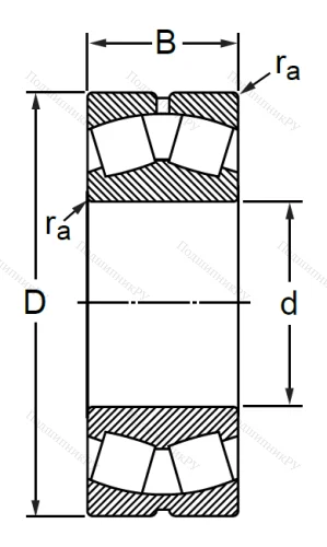 Сферический роликовый подшипник 53530 АН (22230 CW 33) в Саратове