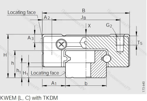 Направляющий рельс TKDM 15 G 2/B-220-10/10 в Саратове