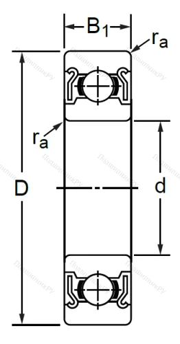 Дюймовый шариковый подшипник R 8 ZZ (KLNJ 1/2-2RZ) в Саратове