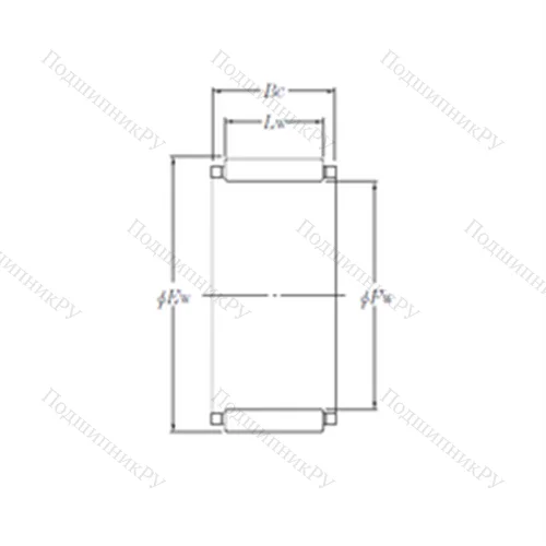 Подшипник игольчатый радиальный KBK 9?12?11.7