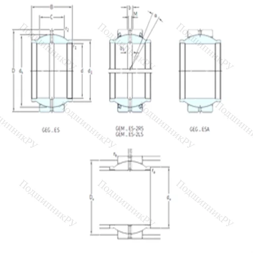 Подшипник скольжения сферический GEM 25ES-2LS