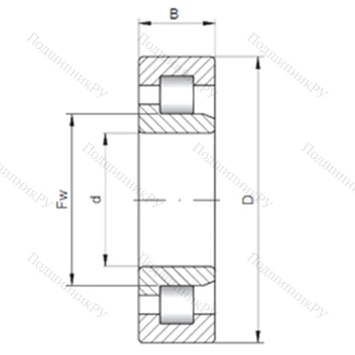 Подшипник роликовый радиальный NJ 3092 от производителя  CX Подшипник роликовый радиальный NJ 3092 от производителя  CX