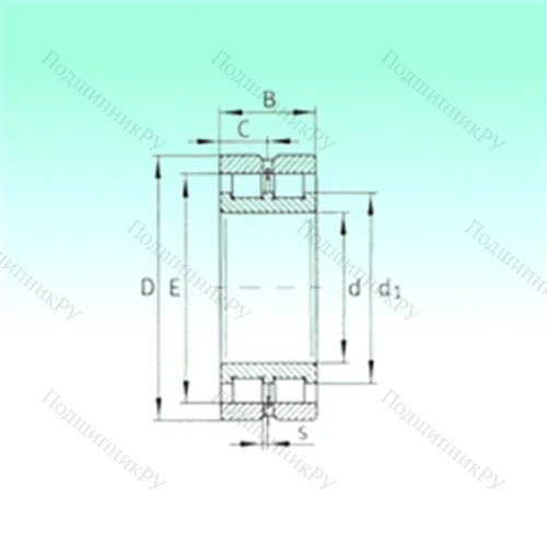Подшипник роликовый радиальный SL 024852 от производителя  NBS