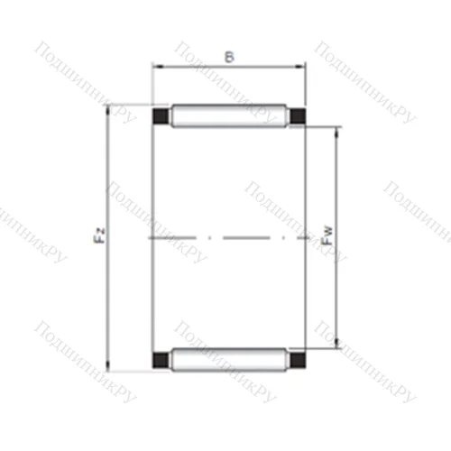 Подшипник игольчатый радиальный K 25x35x30 от производителя  CX