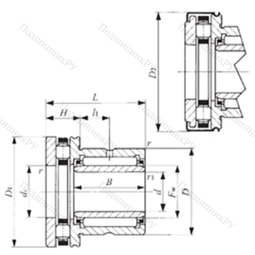 Подшипник комбинированный NBXI 4032Z