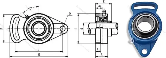 Подшипниковый узел UCFA 210