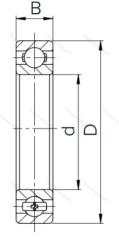 Шариковый однорядный подшипник 80106 (6006 ZZ) в Саратове