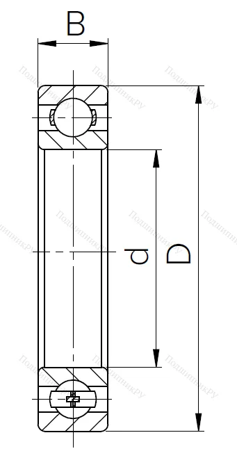 Шариковый однорядный подшипник 308 (6308) в Саратове