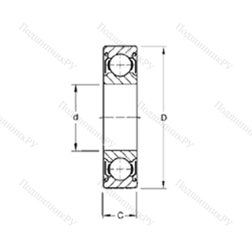 Подшипник шариковый радиальный