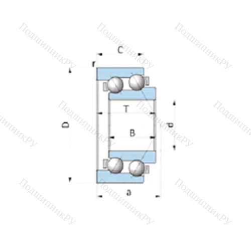 Подшипник шариковый радиально-упорный F-239495.SKL-AM