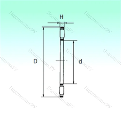 Подшипник игольчатый упорный AXK 0414 TN