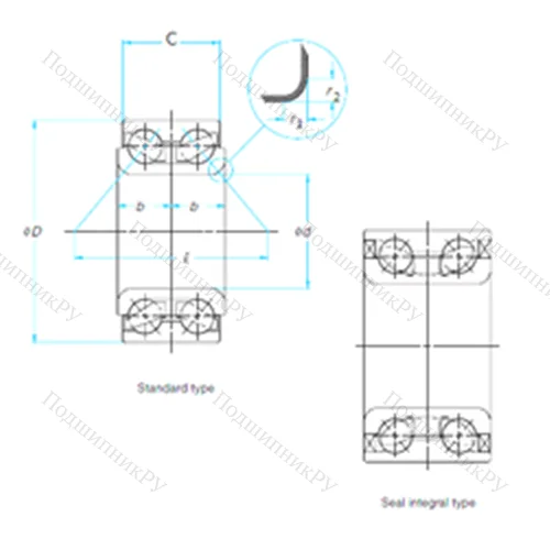 Подшипник шариковый радиально-упорный 561447