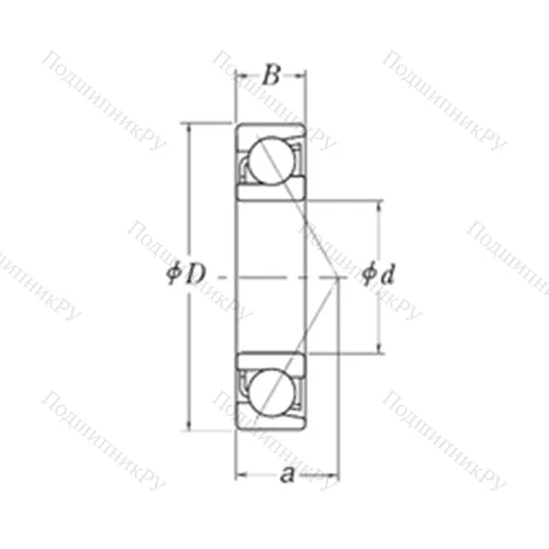 Подшипник шариковый радиально-упорный MJT 3.1/4