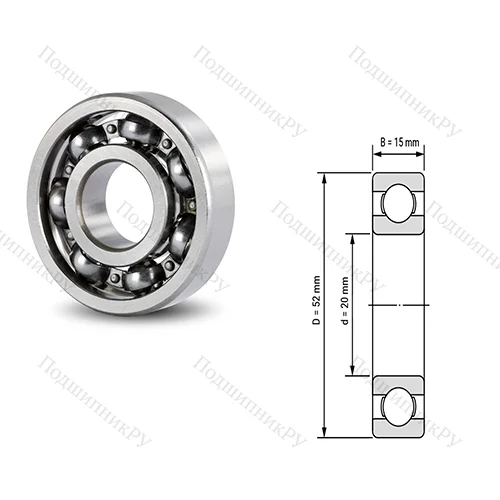 Подшипник шариковый радиальный 6413-2RS