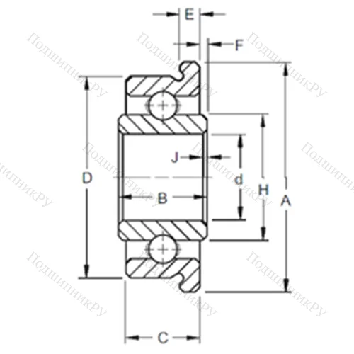 Подшипник шариковый радиальный
