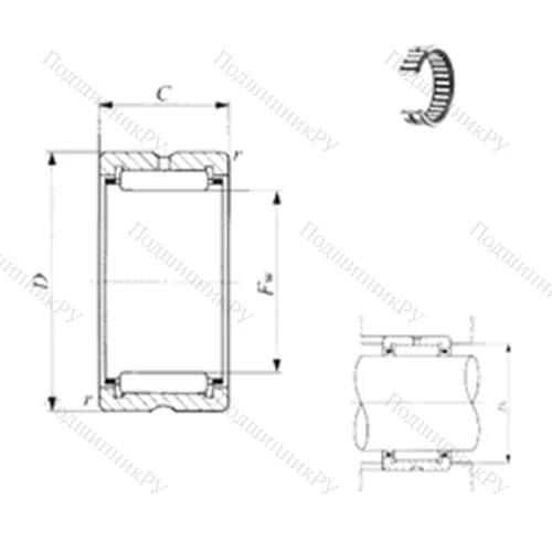 Подшипник игольчатый радиальный